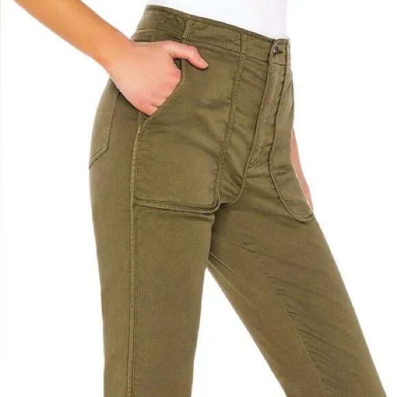 Joie Denim - JOIE- ANDIRA FATIGUE PANTS Chino Green Fatigue Army Skinny Pockets Casual $228